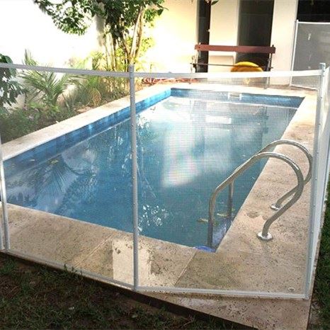 white fence around pool-3